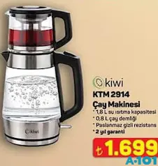 KİWİ KTM 2914 ÇAY MAKİNESİ fiyat ve kampanya bilgisi